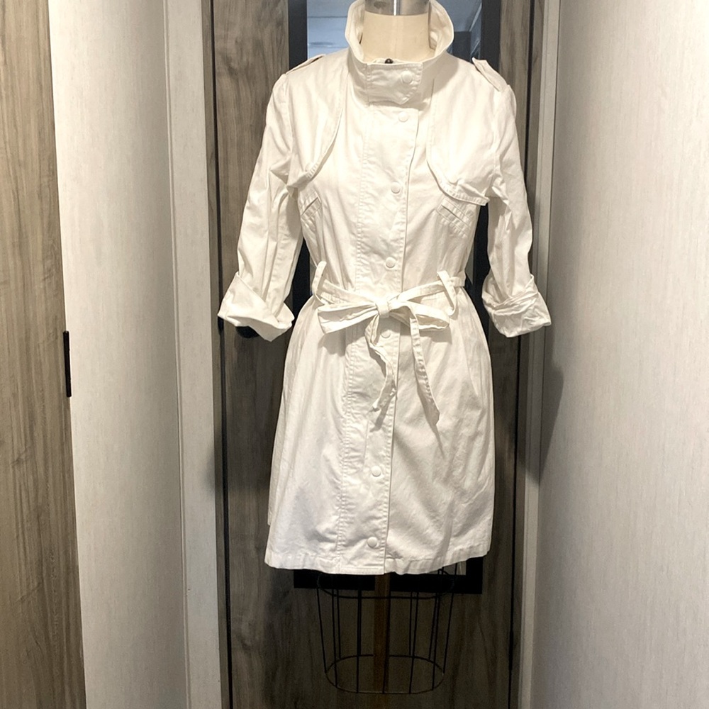 Utility cotton trenchcoat